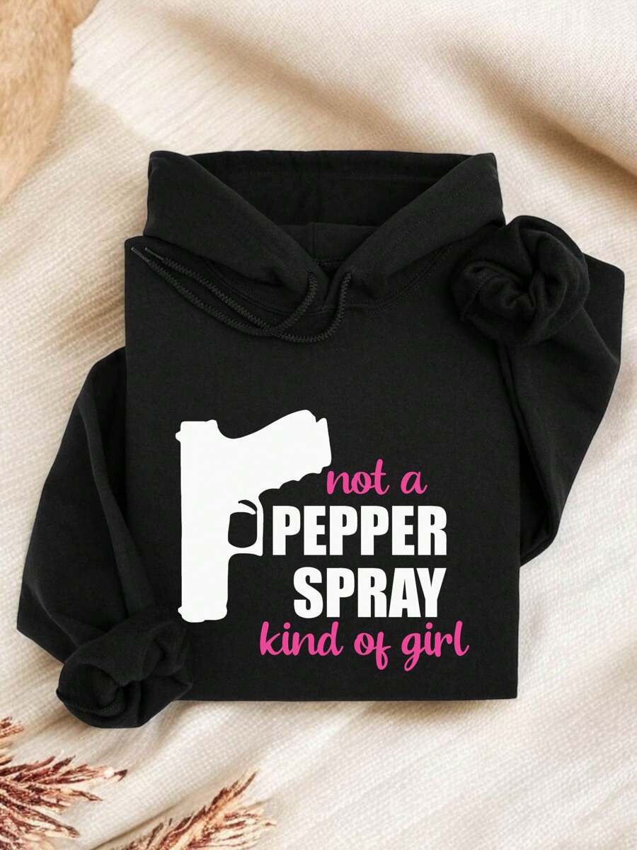 Not A Pepper Spray Kinda Hoodie, Second Amendment Hoodie, Gift For Gun Lover, Self Defense Hoodie, America Gun Rights Hoodie TT875 - Black - View 1