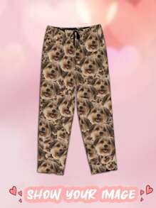 Pantalones de pijama divertidos personalizados para mujer - Pijamas personalizados con foto y texto, regalo ideal para Navidad y cumpleaños