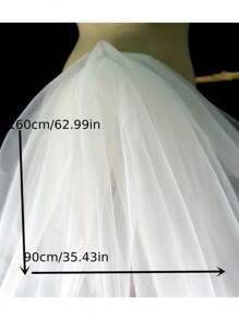 1/3/5 Yards Tulle moelleux de luxe de 160 cm de large, gaze suisse transparente, parfait pour les robes de mariée DIY, les voiles, les décorations de rideaux de porte et les tenues élégantes, polyester lavable - Multicolore - Voir 3