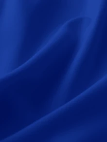 春季加大码休闲纯色纽扣长衬衫 - 寶藍色 - 查看 3