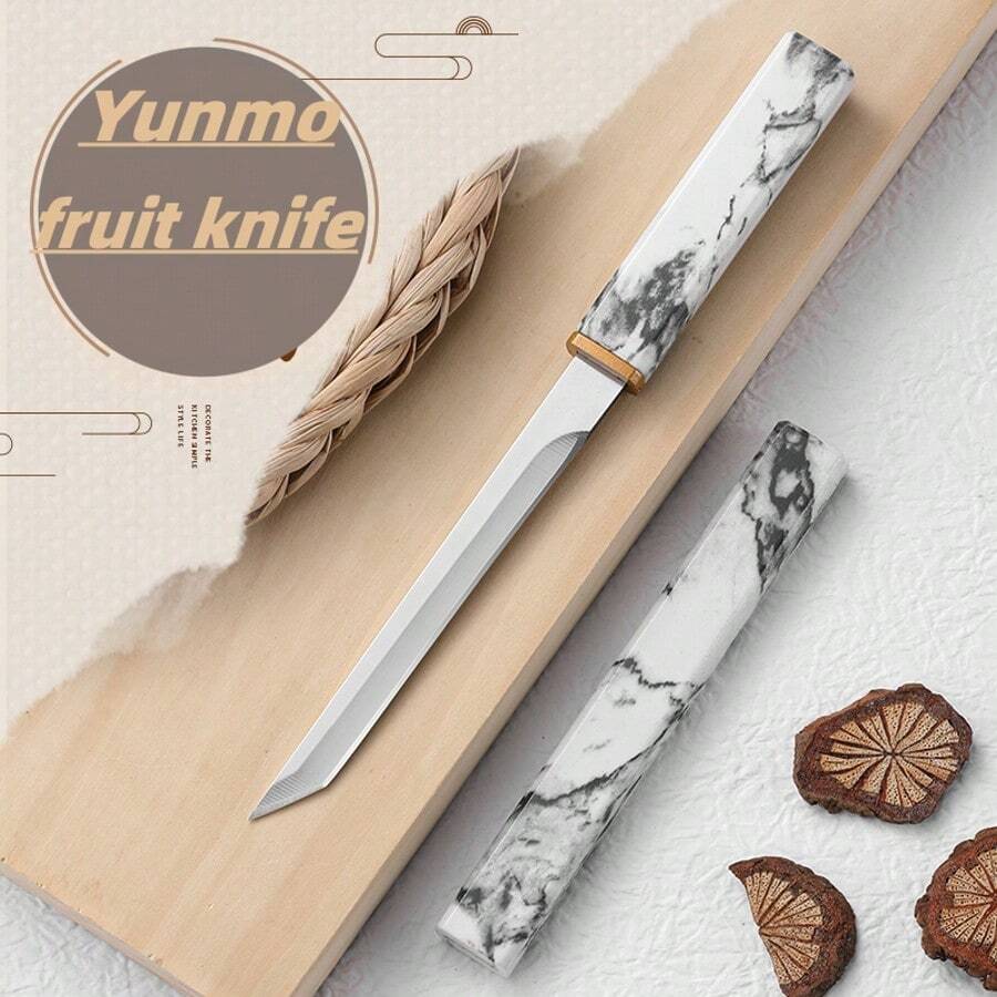 1pc Yunmo Outdoor Super Sharp Fruit Knife, Heavy Duty Craftsmanship, Portable For Outdoor Use - one-size - View 1