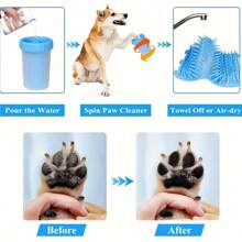1 件装狗狗清洁刷，易于使用的爪子清洁器，无需充电的手动操作，非常适合宠物卫生和清洁爪垫