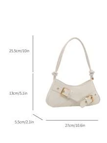 Bolso de hombro de dama de diseño minimalista y moderno, con acabado de alta gama ideal para el uso diario