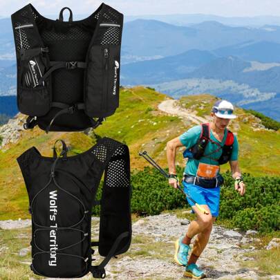 Running Vest Backpack Phone Holder , Reflective Vest For Women,Lightweight Running Hydration Vest Phone Pouch, Running Cycling Camel Hydration Backpack(Without Bladder) Sports Bag Summer Travel Accessories Vacation Sport Bag For Sports For Fitness For Exercise Large Capacity Travel Bag For Vacation For Men Travel Essential Durable Bike Bag Bicycle Accessories Bike Frame Riding Bag For Cycling