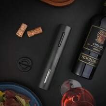 Household Electric Red Wine Bottle Opener Rechargeable Stainless Steel USB Mini Portable Five-In-One Multifunctional Gift Box Set - Basic Model (battery) - View 2