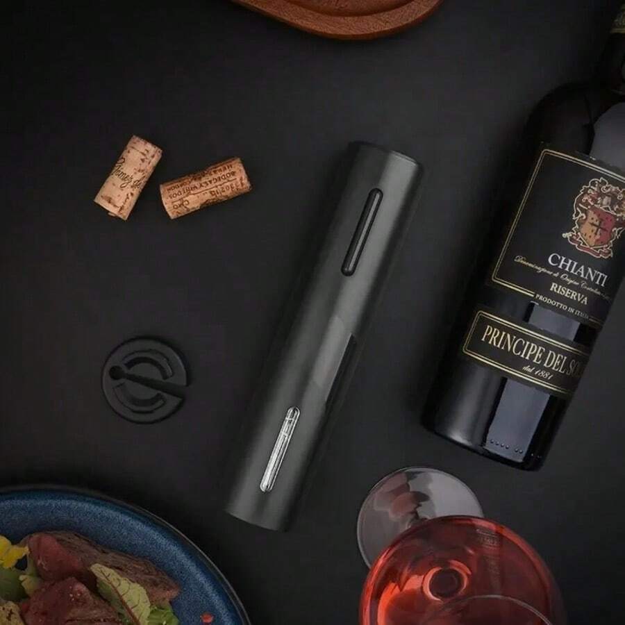 Household Electric Red Wine Bottle Opener Rechargeable Stainless Steel USB Mini Portable Five-In-One Multifunctional Gift Box Set