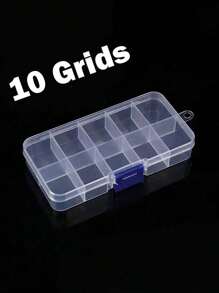 1pc Multifunctional Small Item Compartment Storage Box, Waterproof And Detachable, Suitable For Storing Jewelry, Nail Art Accessories, Screws And Tools