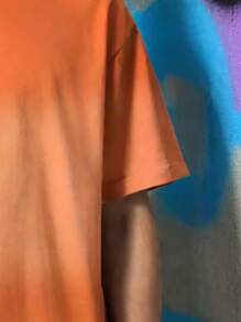 Cotton Men's Featured T-Shirt, Loose Casual Versatile, College Style, Street Style,Soft And Breathable, Extreme Color Contrast Design,Y2k