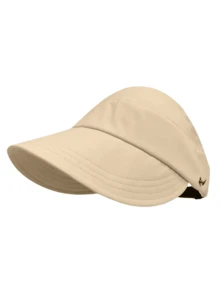 1pc, Ladies' Summer Sun Hat, Empty Top Hat, Sun Hat, Can Hang Mask, Multi-Functional Baseball Cap - A - View 4