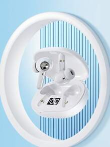 WoSD Fones de Ouvido Gêmeos WoSD, Fones de Ouvido para Casais, Fones de Ouvido Sem Fio Duplos com Estojo de Recarga, Visor LED, Controles Táteis, Isolamento Acústico, Longo Alcance, Bateria Recarregável de Polímero de Lítio, Compatível com Dispositivos Apple e Android