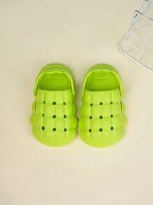 1 Pair Infants Fashion Outdoor Comfortable Soft Anti-Slip Breathable Hole Hole Shoes, Cute For Little Girls & Handsome For Baby, Beach/Garden Shoes