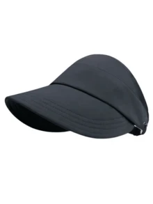 1pc, Ladies' Summer Sun Hat, Empty Top Hat, Sun Hat, Can Hang Mask, Multi-Functional Baseball Cap - A - View 6