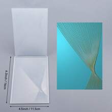 French Twist 3D Embossing Folder - Ideal For DIY Card Making & Scrapbooking, Plastic, Easy-To-Use For Stunning Paper Crafts - White - View 2