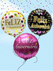 Happy Birthday Metallic Balloon Party Decoration Decorative Balloons For Birthday Party Surprises Decoration Balloon 40cm - 生日快樂 45CM - 白色 1 件 - 查看 4