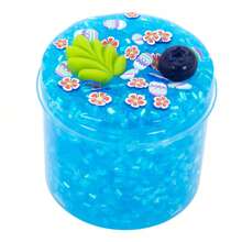 1 pieza Juego de regalo de slime con aroma a arándano crujiente y forma de cola de sirena, super suave y no pegajoso, perfecto para cumpleaños, regalos de fiestas, juguete de slime para niños