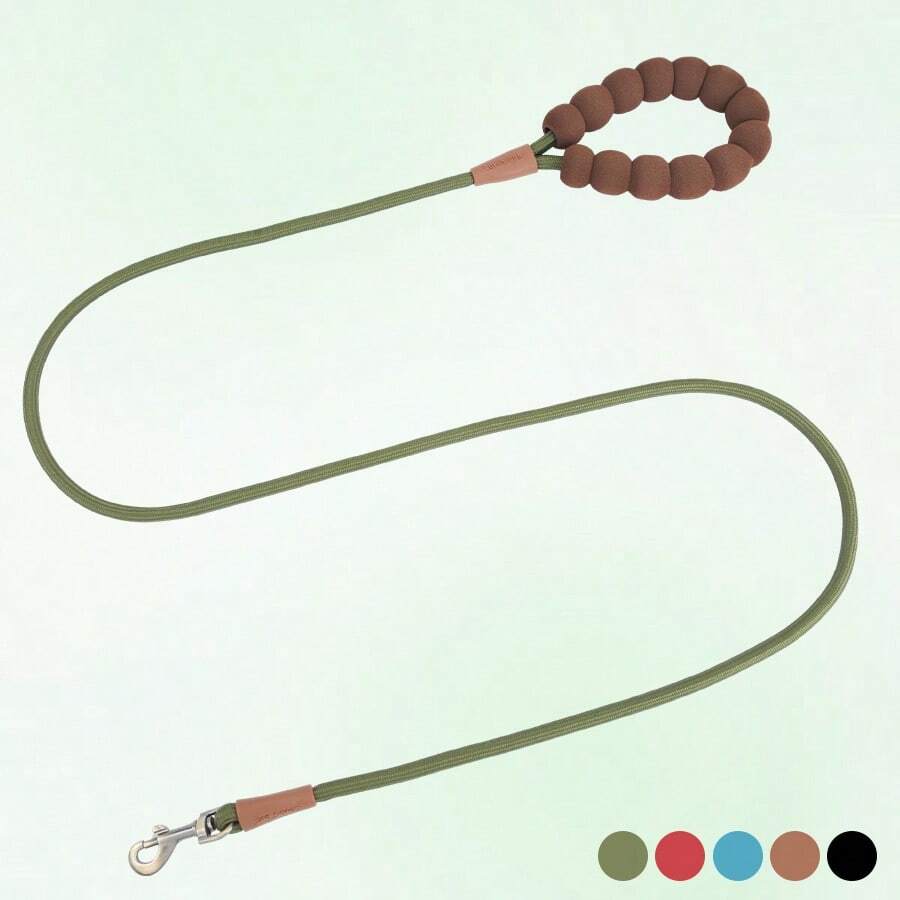 Correa para perro con asa acolchada y material altamente reflectante, adecuada para perros pequeños y medianos