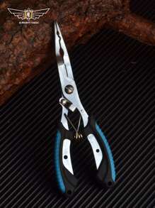 1pc ALMIGHTY EAGLE Stainless Steel Multi-Function Fishing Pliers Luya Pliers Rubber And Plastic Non-Slip Handle Multi-Function Straight Mouth Fish Line Cutters Luya Pliers Outdoor Fishing Hook Pliers Wire Tying Pliers Fishing Tools - Multicolor - View 10