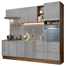 MADESA Baker's Racks - Brown and Grey - View 2