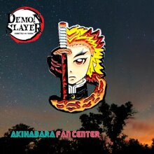 PIN Kyōjurō Rengoku DEMONSLAYER ORNAMENT KIMETSU NO YAIBA BADGE - Multicolor - View 2