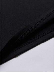 Teenage Boys Los Angeles Gothic English Graphic Round Neck Short Sleeve T-Shirt, Versatile Everyday Wear