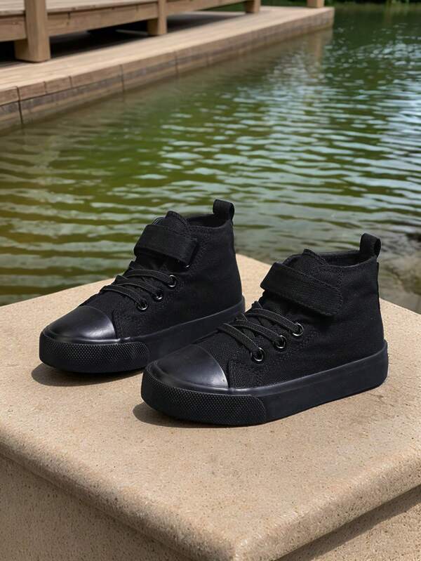 2025 Spring Kids Canvas Shoes, Breathable Student Sports Sneakers, Flat Style Unisex Casual Athletic Shoes