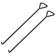 2pcs 100cm (40 Inch) Manhole Hook, Manhole Cover Lifter, Heavy Duty Lifting Hooks, Manhole Cover Hook Lifting Manhole Covers & Storm Drain Cover No Power Connection Needed