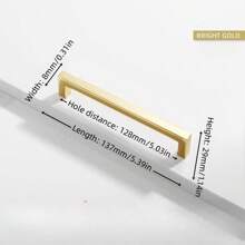 1pc Simple Quadrate Aluminum Alloy Black Brushed Furniture Cabinet Door Handles Drawer Knobs Glass Cabinet Wardrobe Door Pulls Furniture Handle Hardware