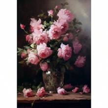1pc Vintage Floral Still Life Posters Flowers In A Vase Camellia Cherry Blossom Wall Arts Picture For Living Room Home Decor No Frame