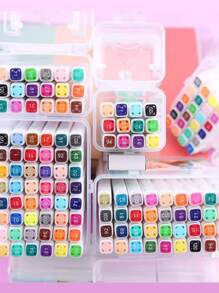 48-Color 1 Set Colored Markers, Various Sizes Of Multi-Purpose Watercolor Painting Markers, Dual-Tip Markers & Pens For Sketching, Painting, Calligraphy, Great Gift For Students, Friends, Family Back To School