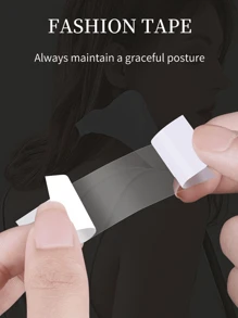 72/36pcs Invisible Anti-Slip Stickers, Seamless Double-Sided Adhesive Transparent Stickers, Fashion Clothing Anti-Slip Tapes For Shirt Necklines, Women's Underwear And Underwear Accessories - Random Delivery In Outer Packaging - Multicolor - View 4