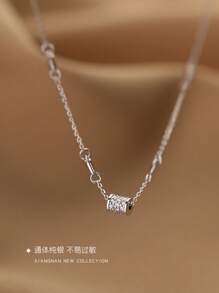 1pc Fashion S925 Sterling Silver Waist Design Bracelet, Minimalist & Elegant Style, Suitable For Women Daily Wear - Small Waist Bracelet - View 4