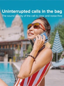 1 stuk waterdichte telefoonhoes, casual waterdichte telefoontas, verzegelde beschermhoes, PVC-telefoontas met koord, sporttas, schoolbenodigdheden voor zwemmen, raften, duiken, vakantie, strandtas, portemonnee voor buitensporten, zomerreizen, vakantie, zwembad