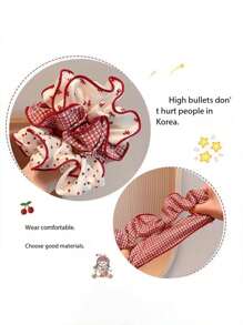 5pcs/3pcs/1pc Oversized Scrunchie Polka Dot Bow Hair Ties, Cute Hair Accessories For Girls & Students Scrunchies Scrunchy Hair Ties