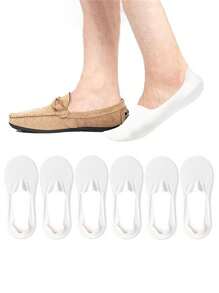 3 Pairs Men's Thin Low-Cut Invisible Socks, Seamless Fit For Comfortable Strides; Breathable, Soft, - Multicolor - View 3