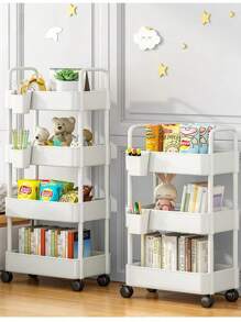 Étagère de rangement debout surdimensionnée, étagère mobile multi-niveaux pour les collations, les livres, la cuisine, la salle de bain, le salon, l'organisation de la maison