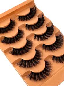 5 Cặp Lông Mi Giả Mink Xoăn DD Sang Trọng Của Nga, Lông Mi Giả Tự Nhiên 3D, Lông Mi Hoạt Hình Mềm Mại & Mịn Màng, Trang Điểm Nối Mi Tự Nhiên Thông Minh - lông mi mềm mại - Xem 5