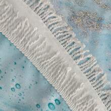 1 件圆形沙滩巾，61 英寸大浴巾，速干，可用作沙滩垫、冥想垫、桌布、必备旅行和节日礼物，适用于游泳池、露营、夏季海滩、假日浴室装饰海滩必需品 - 彩色 - 查看 4