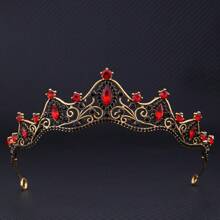 Bride Crown Stylish All-Match Rhinestone Crown, Minimalist High-End Dress Accessory, Photoshoot/Wedding Gown Hair Decor