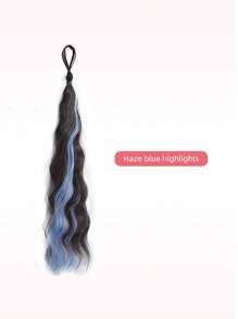 45cm Synthetic Self-Curling Ball Head Fake Hair Bundle Female Highlight DIY Bun Increase Hair Volume Flower Bun