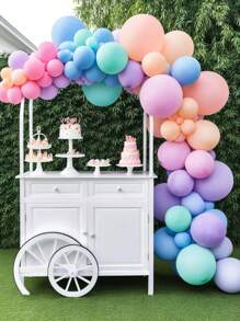 Set de arco de corona de globos de colores del arcoíris, 62/107, adecuado para fiestas de primavera y verano, fiestas de cumpleaños, bodas, decoraciones de aniversario, decoraciones de globos para el Día de la Madre, decoraciones de despedida de soltera, decoraciones interiores y exteriores, decoraciones de fiesta, regalos, decoraciones de graduación, decoraciones de cumpleaños