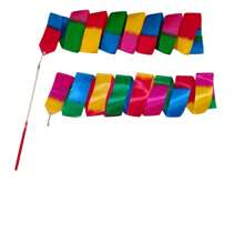 1pc 4m Long Colorful Ribbon With Anti-Slip Handle, Art Performance Gymnastic Dance Props - Multicolor - View 11