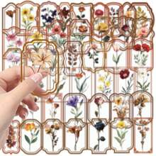 50 STUKS Vintage Planten Stickers Esthetische Vinyl Stickers Decals Scrapbook, Journaling, Laptop, Bumper, Skateboard, Waterflessen, Computer, Telefoon