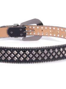 Riem met strass steentjes, western cowboy punk stijl, geschikt voor tieners, casual outdoor sport of vakantie, reizen, afstudeercadeaus, verjaardagskleding accessoires, dagelijkse kleding