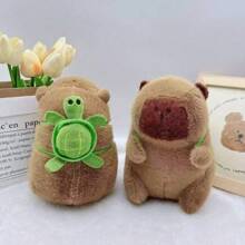 1pc Decoration 80 Cm/31.4 Inch Kawalii Capybara Toys Extra Large Size Stuffed Animal Guinea Pig With Turtle Backpack Perfect Companion Toy Holiday And Birthday Gifts Girls Home Decor Christmas Gifts - Multicolor - View 5