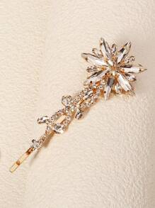 1 cái trâm cài tóc đính đá cho phụ nữ kẹp tóc pha lê phụ kiện tóc cưới tóc mỏng dày lấp lánh trang sức tóc cưới cho tiệc prom sinh nhật - Vàng - Xem 7