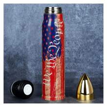WE THE PEOPLE USA Flag Stainless Steel Bullet Tumbler
