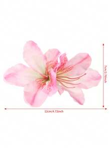 1 件仿杜鹃花发夹，适合度假、旅行、海滩、拍照、服装爪夹发夹发夹 - 彩色 - 查看 5