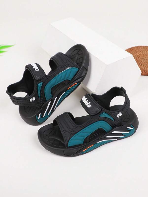 1 Pair New Summer Open Toe Sandals For Kids, Children Fashion Beach Shoes With Non-Slip Soft Sole Sports Sandals