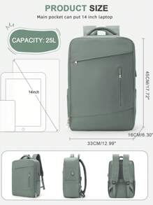 Carry On Backpack Travel Backpacks Flight Approved Large Capacity Nylon Fabric Waterproof Hiking Backpack Outdoor Computer Backpack For Travel Camping Hiking For Men And Women Gift For Mom Dad Daughter Friend New Year's Day Gift Valentine's Day Gift Travel Accessories Cabin Bag Travel Bag - Olive Green - View 5