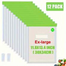 22 opakowania (20 szt. Worek próżniowy + 2 szt. Zaciski uszczelniające) Torby do zgrzewania próżniowego, Zgrzewane torby do pakowania do użytku domowego, Przezroczyste próżniowe torby do przechowywania żywności wielokrotnego użytku, Do przechowywania żywności i torby do gotowania Sous-Vide, Artykuły kuchenne, Organizery i przechowywanie w kuchni, Akcesoria kuchenne - Szary - Zobacz 21